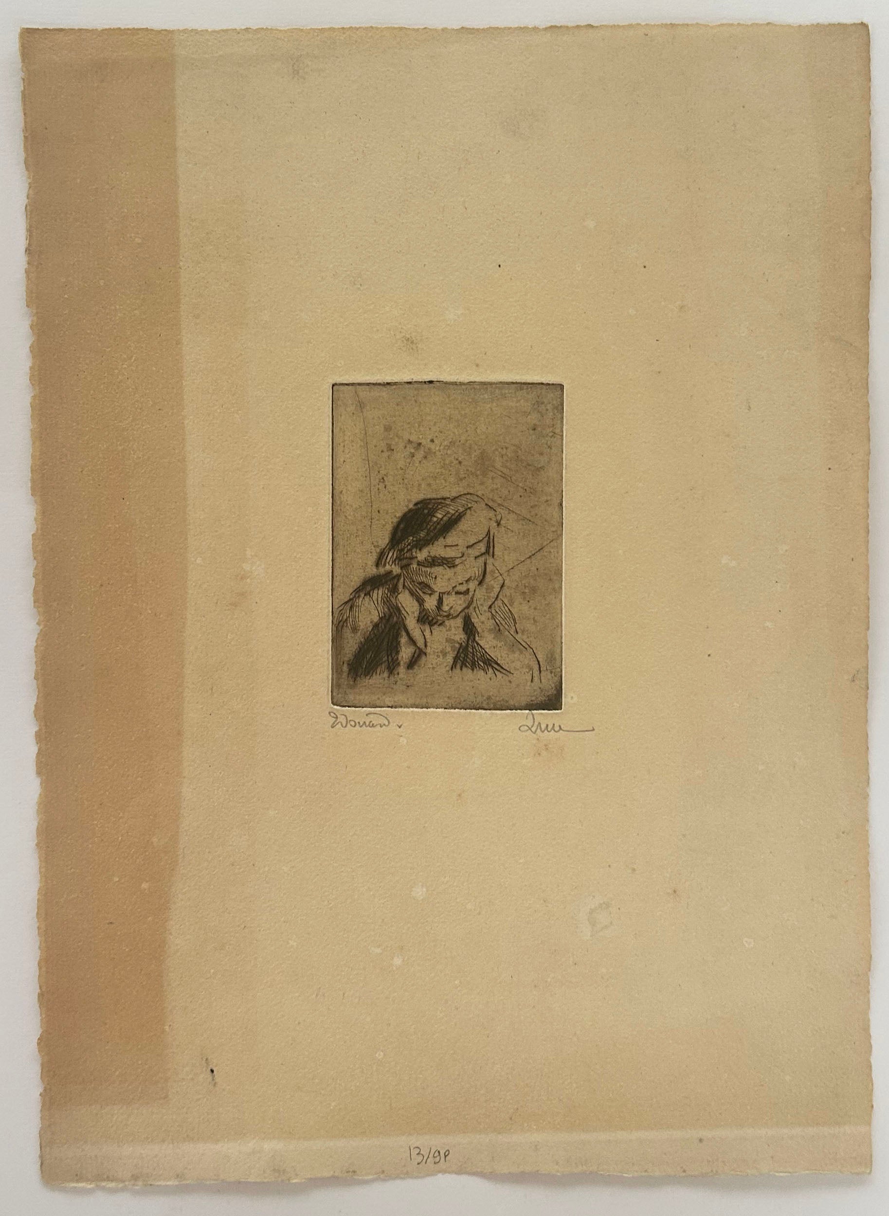 Edouard Bouin accoudé, petite planche.