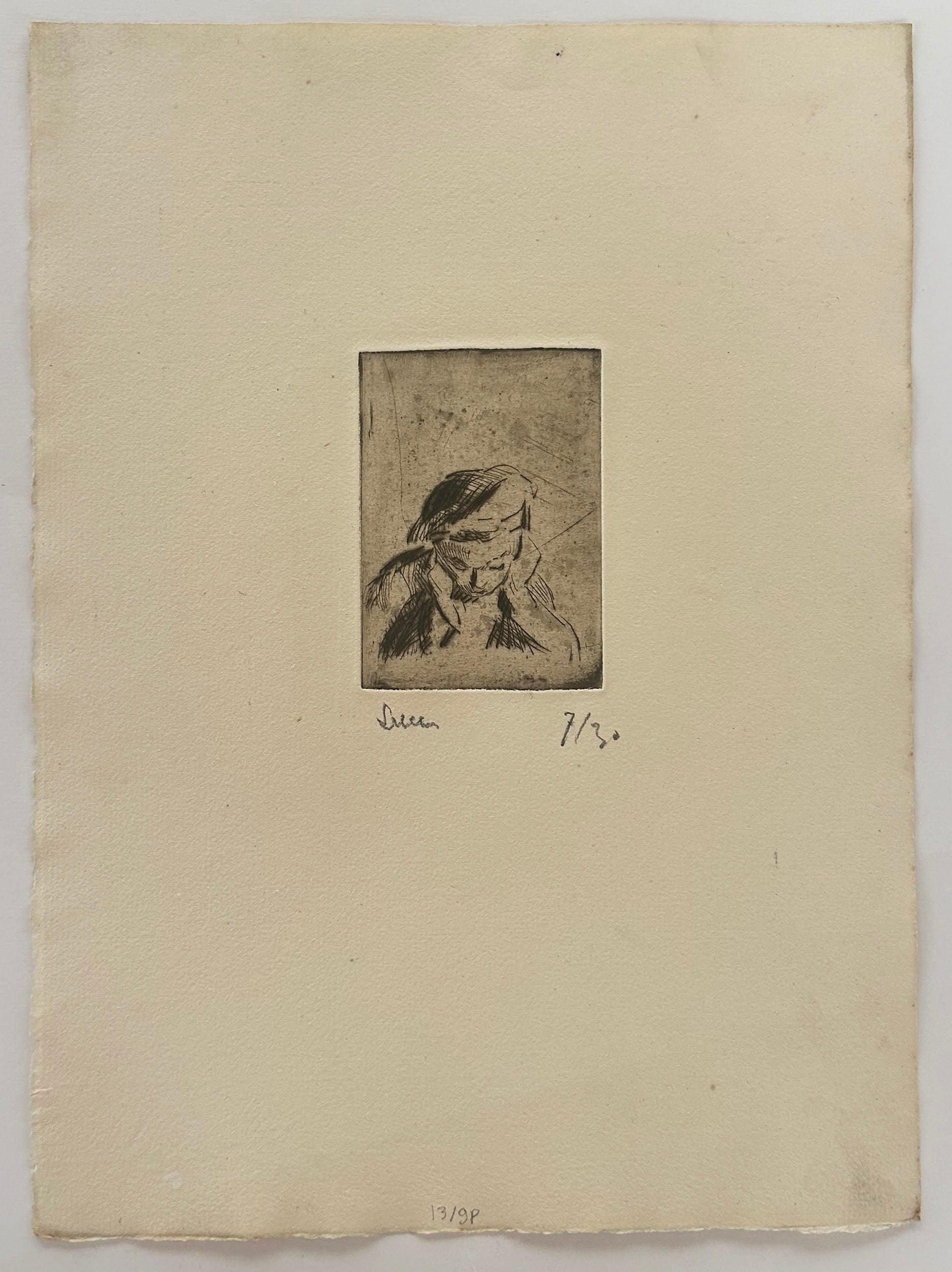 Edouard Bouin accoudé, petite planche.