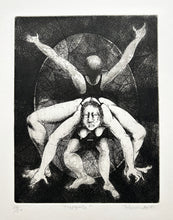 Charger l'image dans la galerie, RECONDO Félix de- Trapézistes. 1971. Gravure originale, signée.