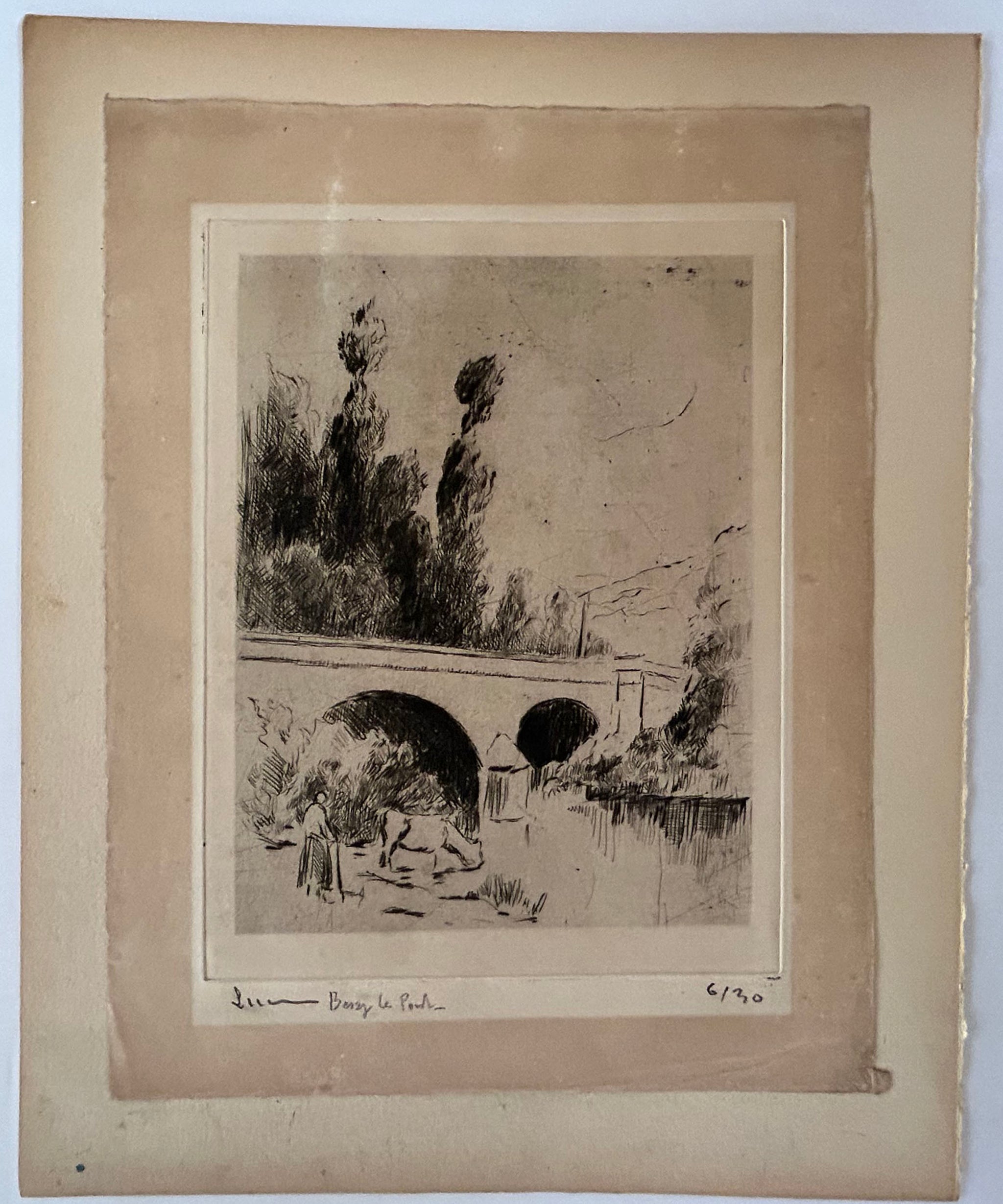 Le Pont de Bessy-sur-Cure (Yonne). c.1907.