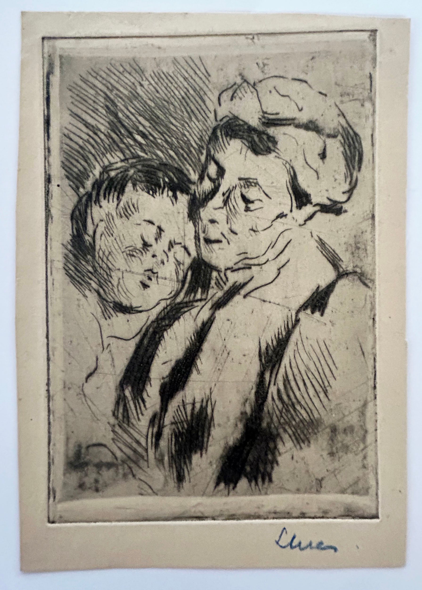 La grand mère Bouin avec Frédéric Luce.