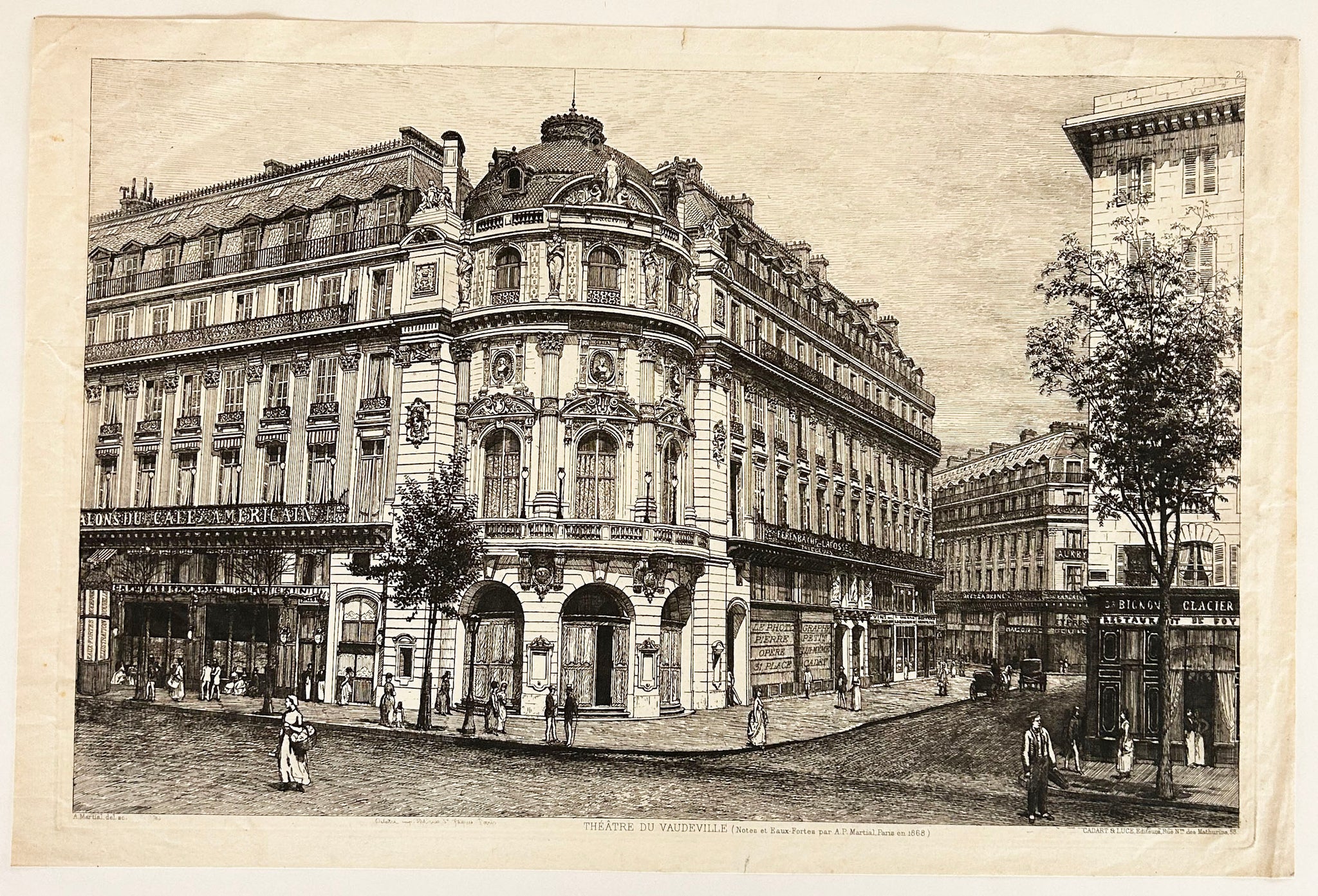Théâtre du Vaudeville. 1868.
