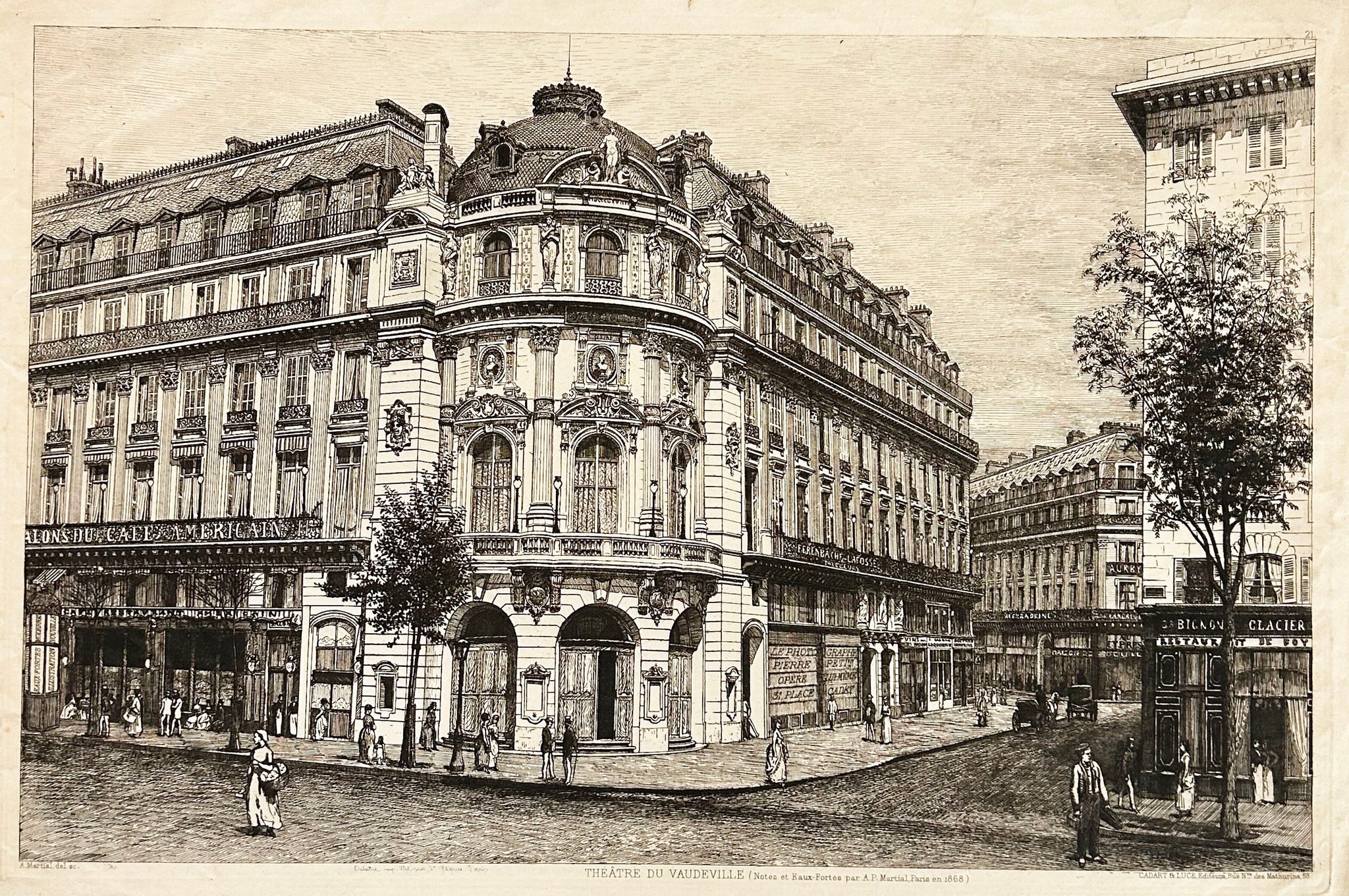 Théâtre du Vaudeville. 1868.