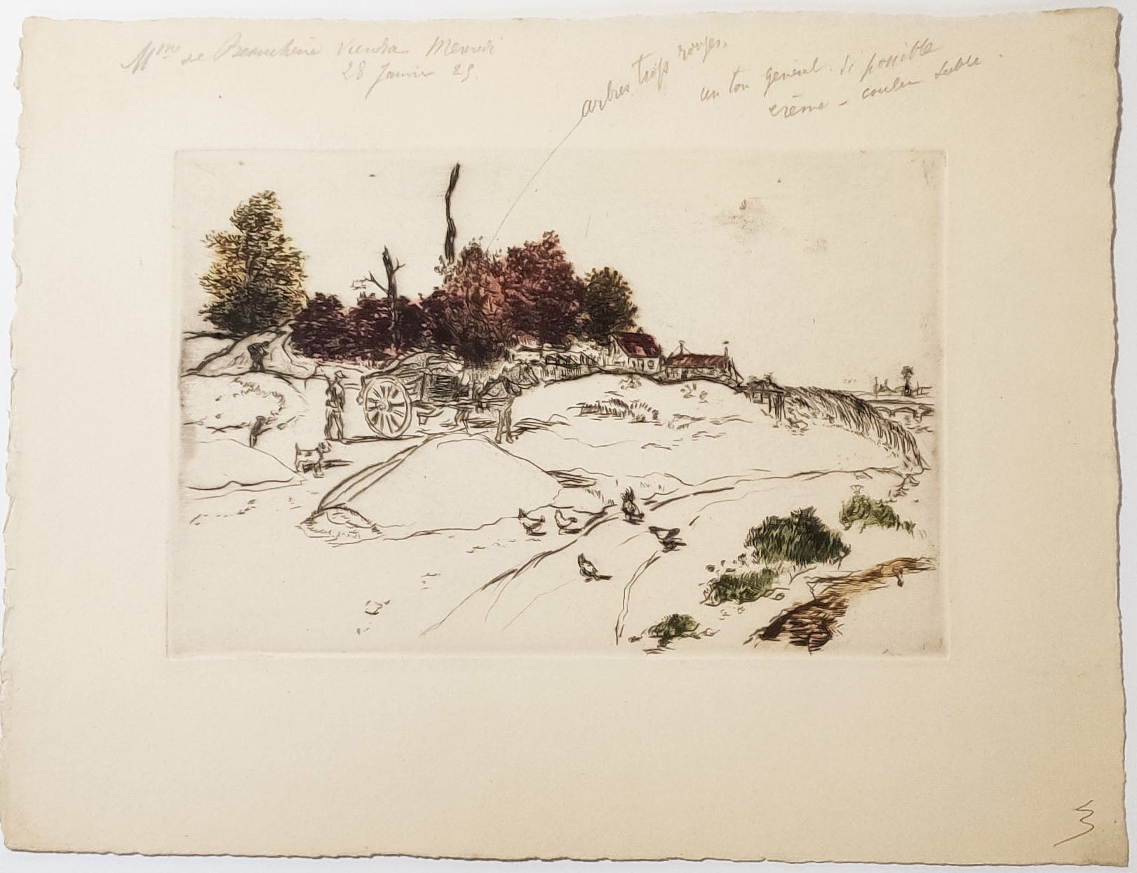 La carrière de sable.  1897.