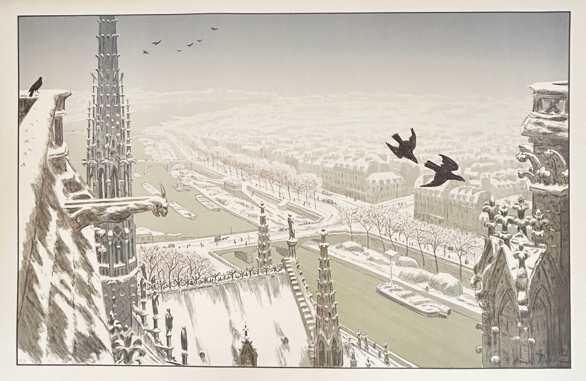Paysages parisiens.  1900.