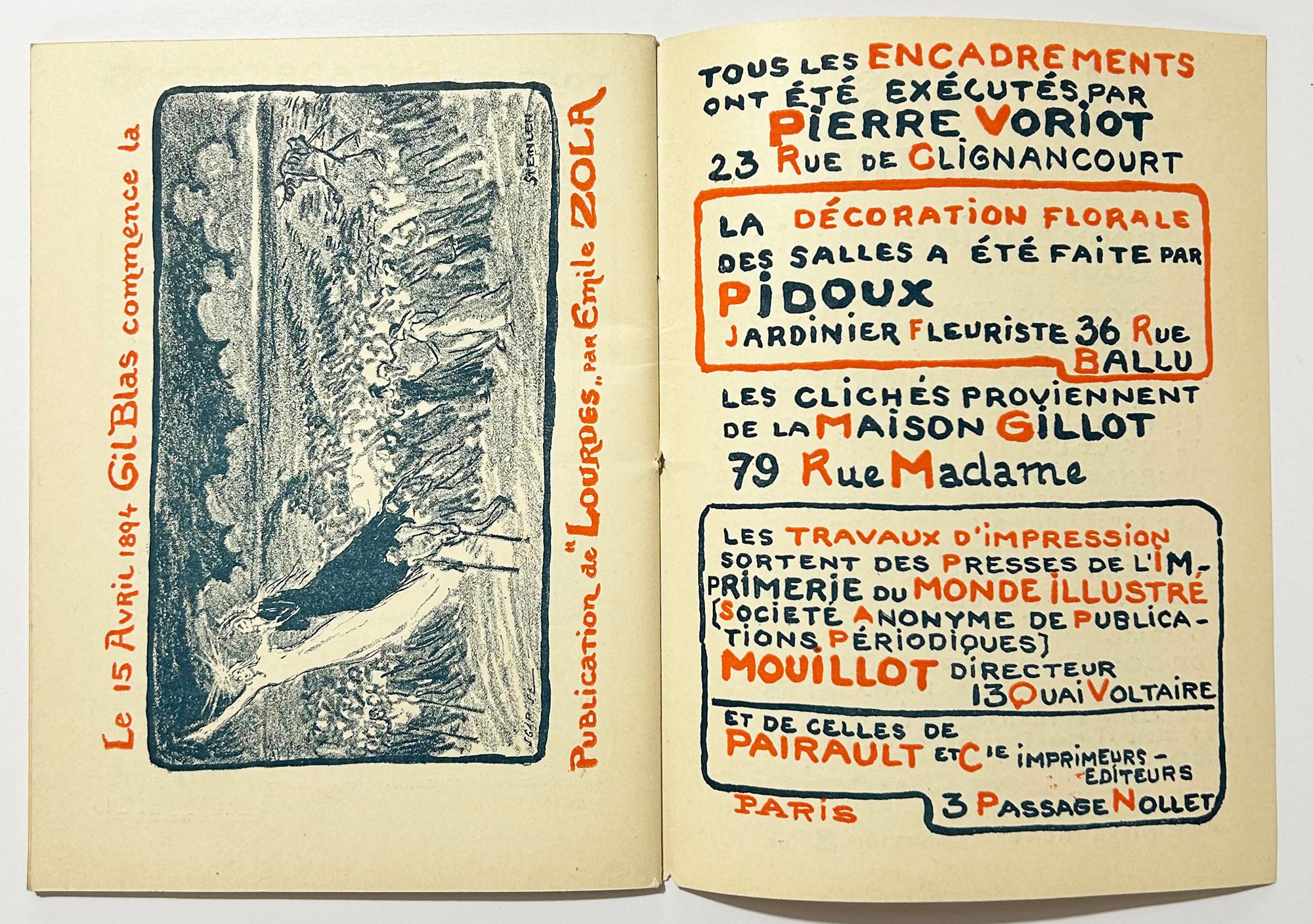 Première Exposition de l'œuvre dessiné et peint de Th. A. Steinlen: ouverte a la Bodinière, 18 rue St. Lazare, du 10 avril au 15 mai 1894.