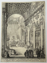 Charger l'image dans la galerie, Le catafalque de l'Empereur Mathias, aussi appelé "Le petit prédicateur" ou "La chapelle funèbre de Florence".  1619.