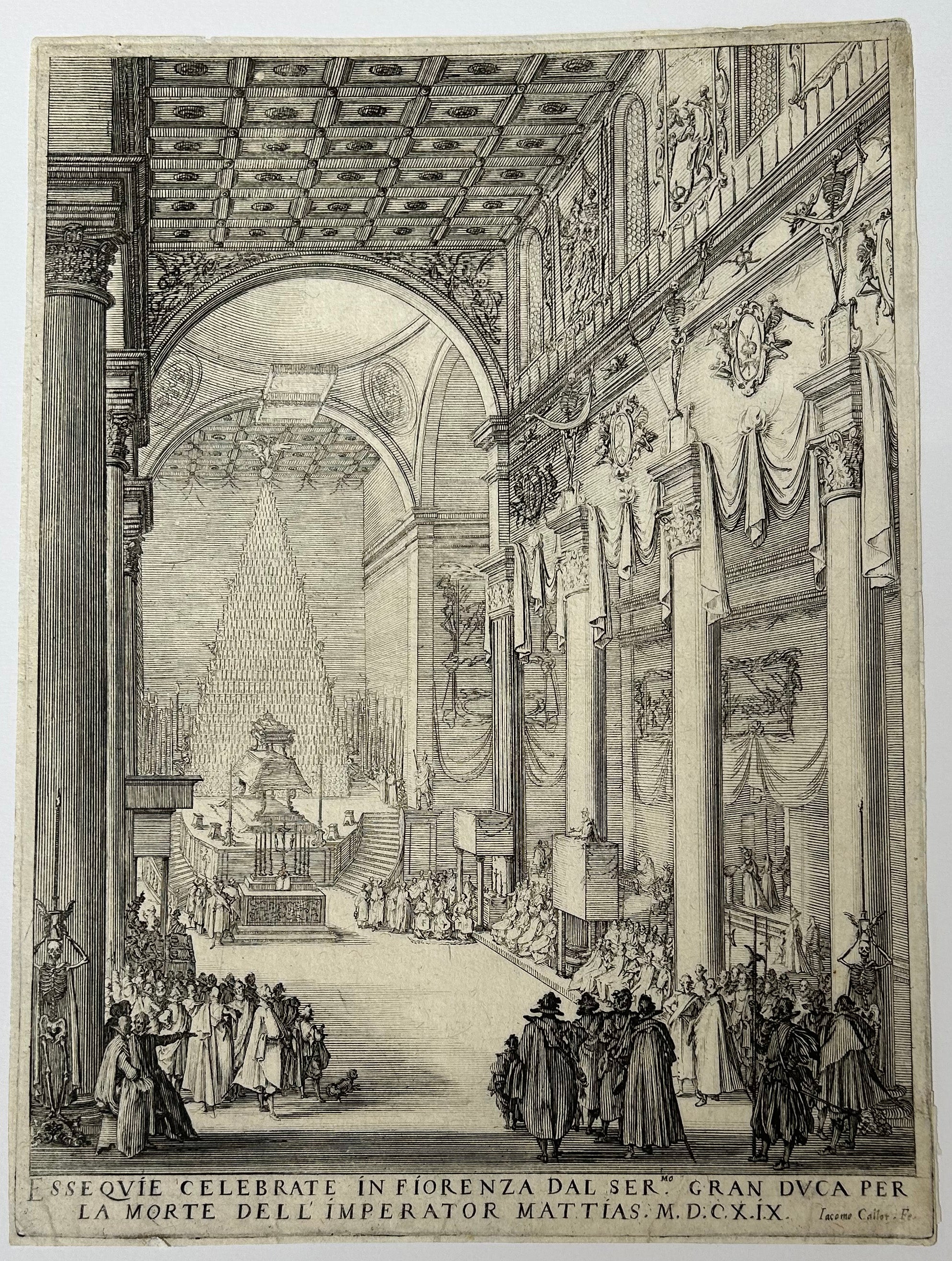 Le catafalque de l'Empereur Mathias, aussi appelé