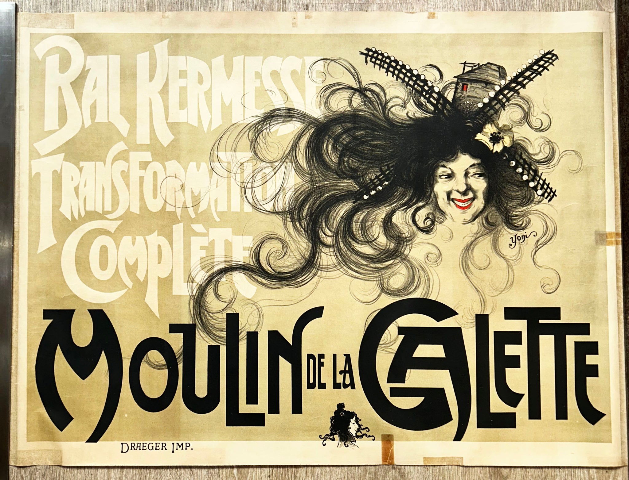 Moulin de la Galette. Bal Kermesse, transformation complète.  c.1900.