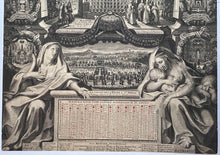 Charger l'image dans la galerie, Almanach Royal pour l'année bissextile M.DC.LXXXIV (1684). Les Honneurs funèbres rendus à la Mémoire de la Reine Marie-Thérèse en l'an 1683.