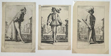 Charger l'image dans la galerie, Les trois Pantalons, appelées aussi Les trois Acteurs.  c.1618-1620.