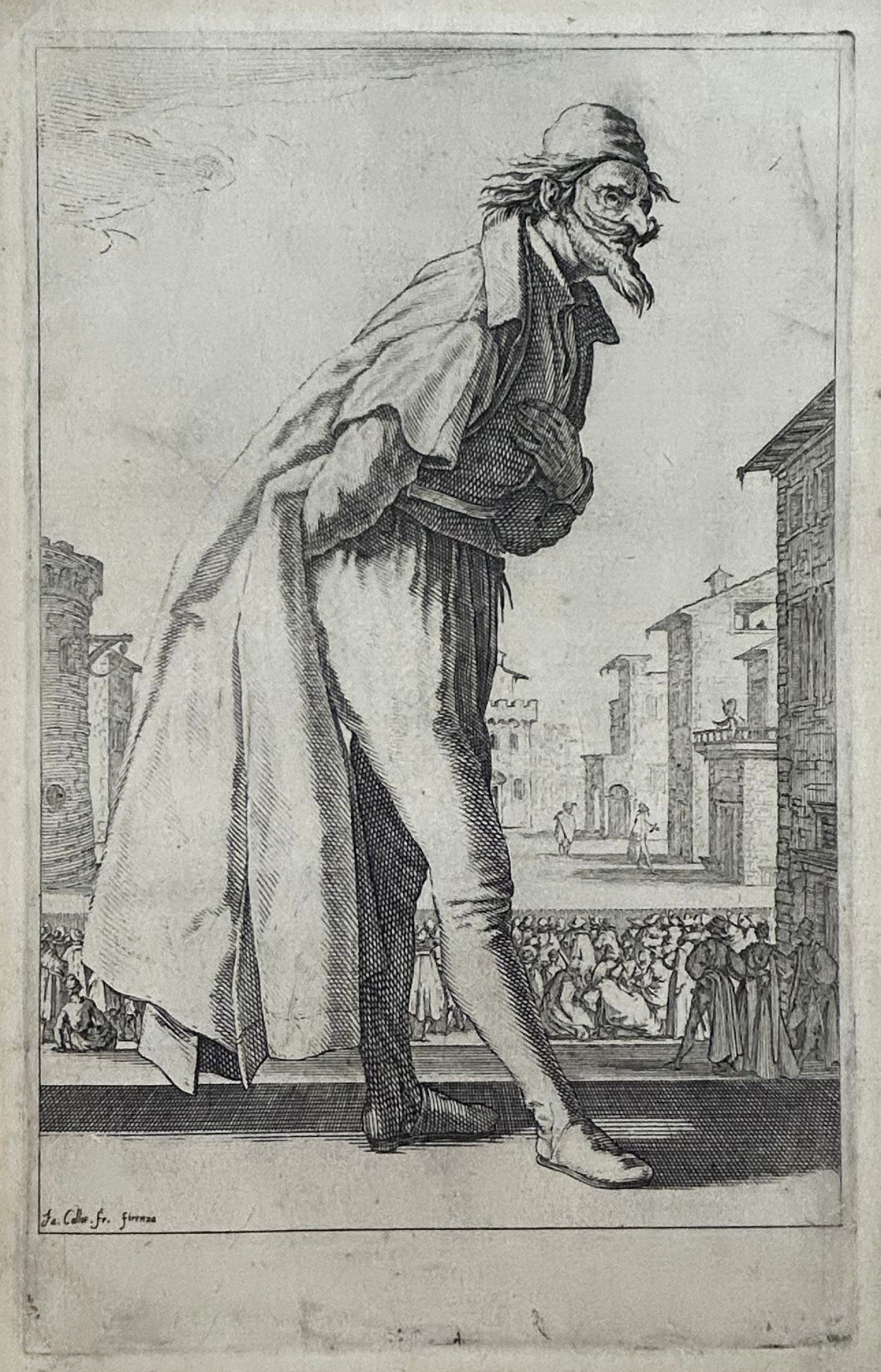 Les trois Pantalons, appelées aussi Les trois Acteurs.  c.1618-1620.
