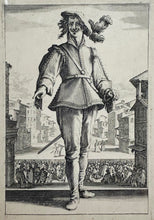 Charger l'image dans la galerie, Les trois Pantalons, appelées aussi Les trois Acteurs.  c.1618-1620.