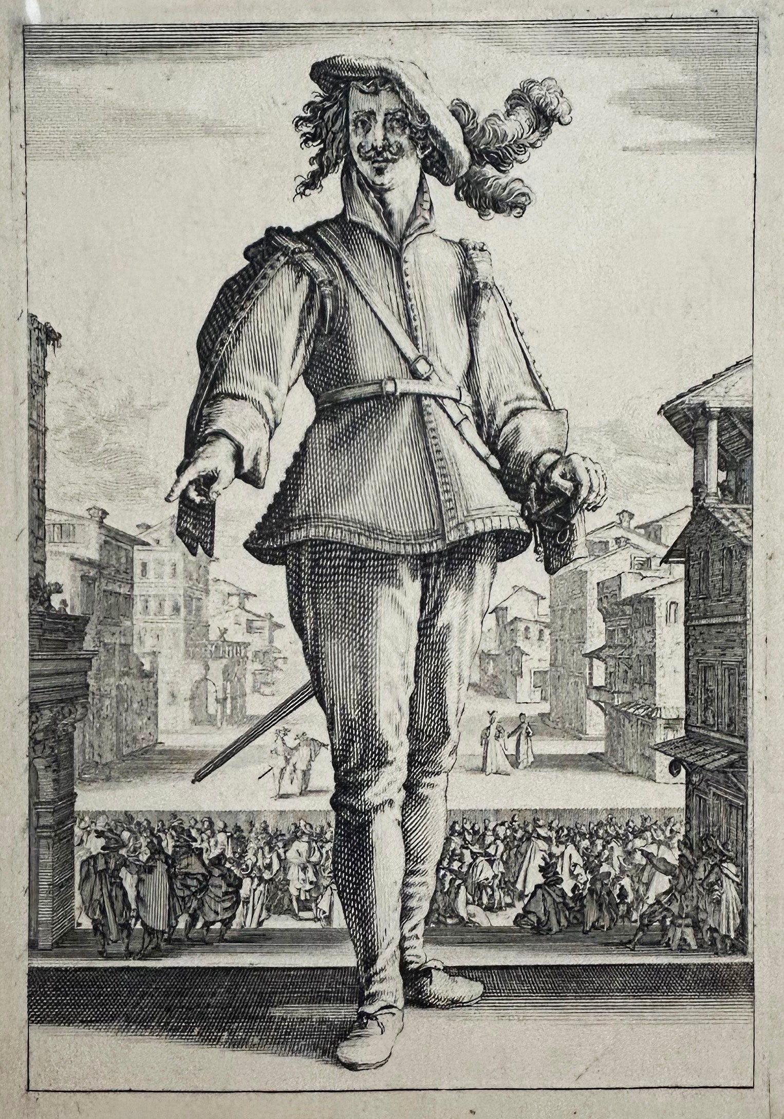 Les trois Pantalons, appelées aussi Les trois Acteurs.  c.1618-1620.