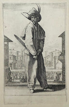 Charger l'image dans la galerie, Les trois Pantalons, appelées aussi Les trois Acteurs.  c.1618-1620.
