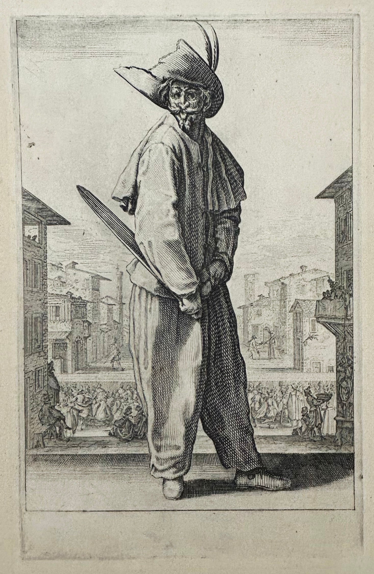 Les trois Pantalons, appelées aussi Les trois Acteurs.  c.1618-1620.