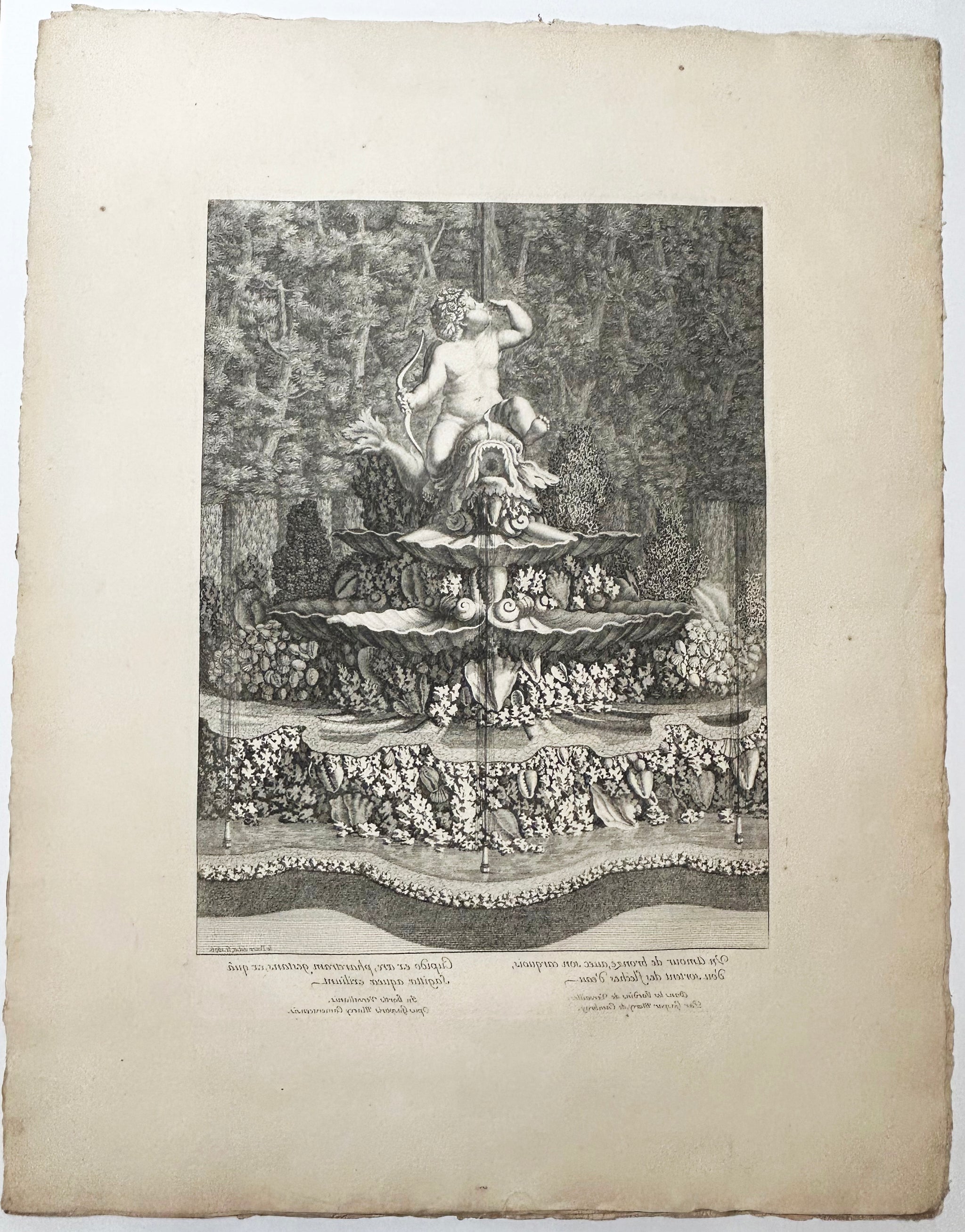 Fontaines et Jets d'eau des jardins de Versailles.  c.1673-1679.