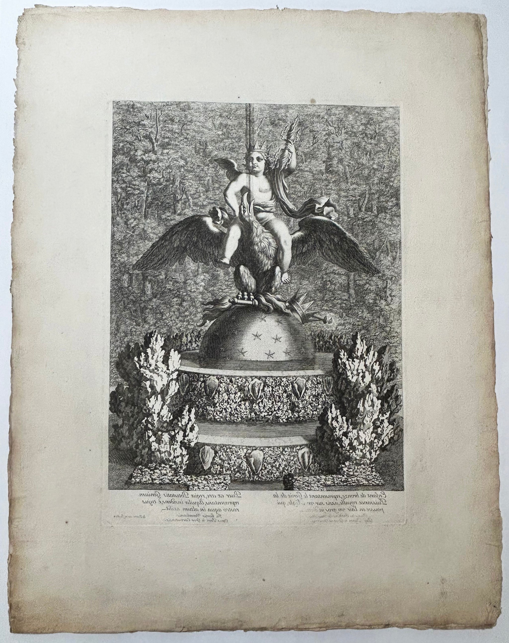 Fontaines et Jets d'eau des jardins de Versailles.  c.1673-1679.