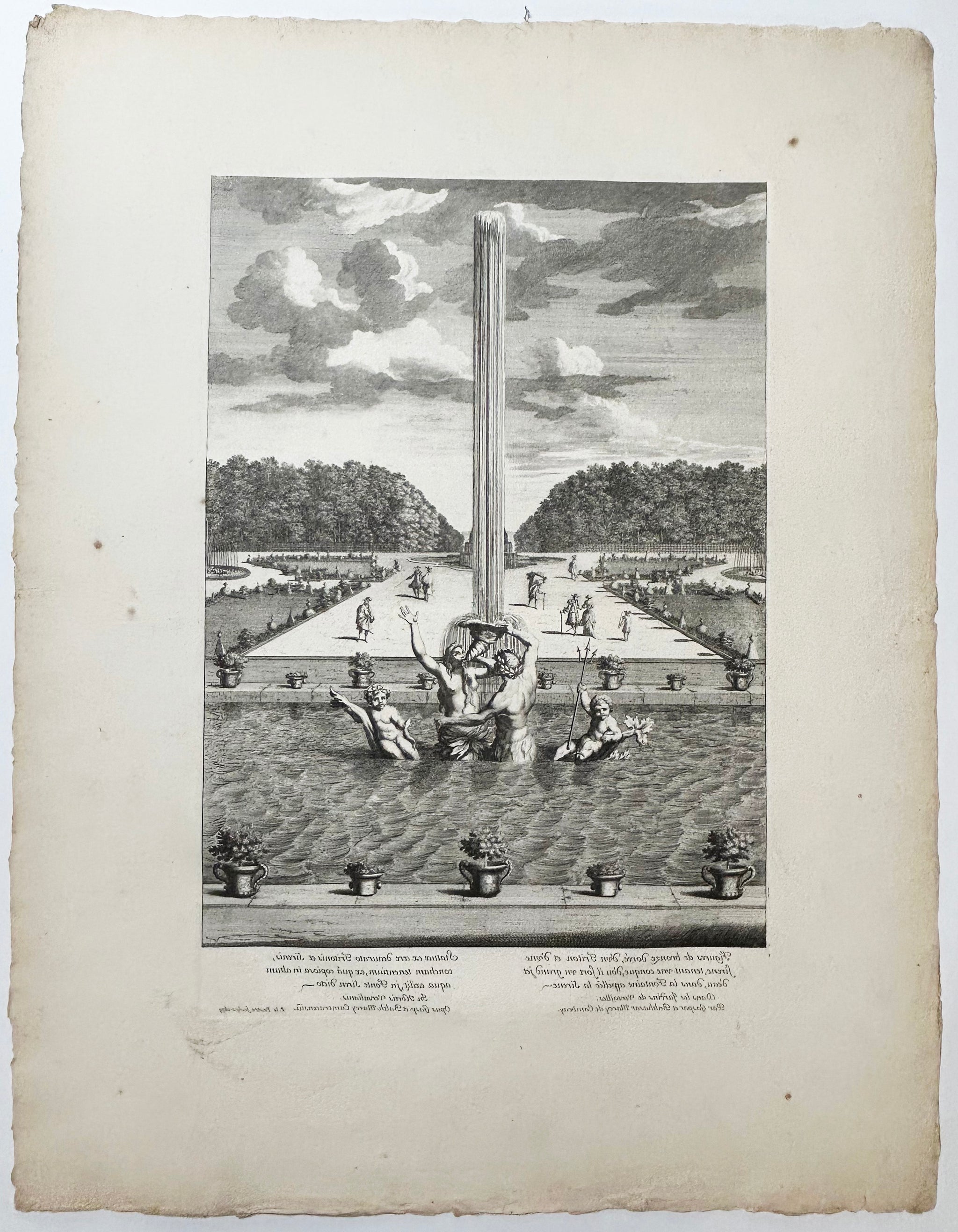 Fontaines et Jets d'eau des jardins de Versailles.  c.1673-1679.