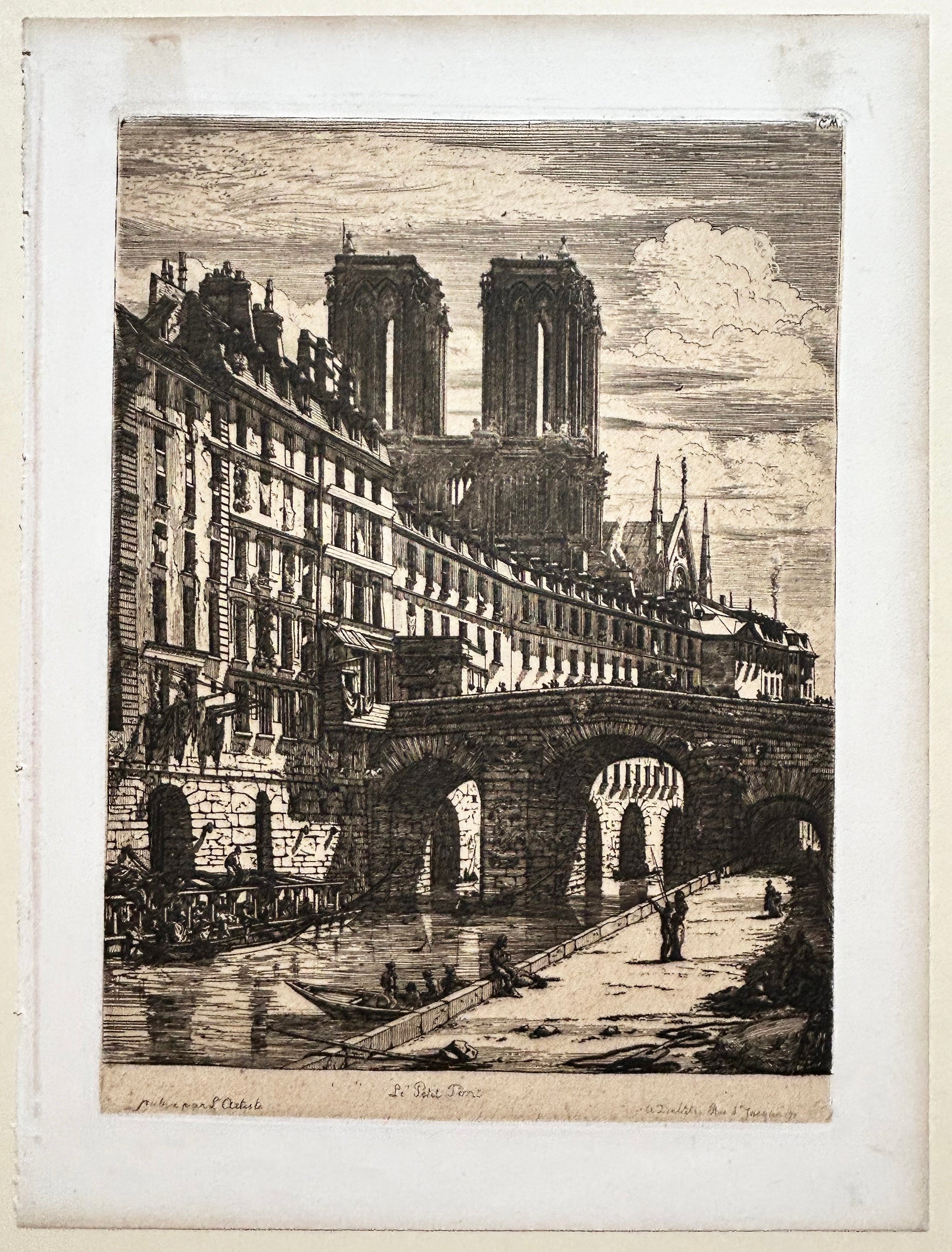 Le Petit Pont. 1850.