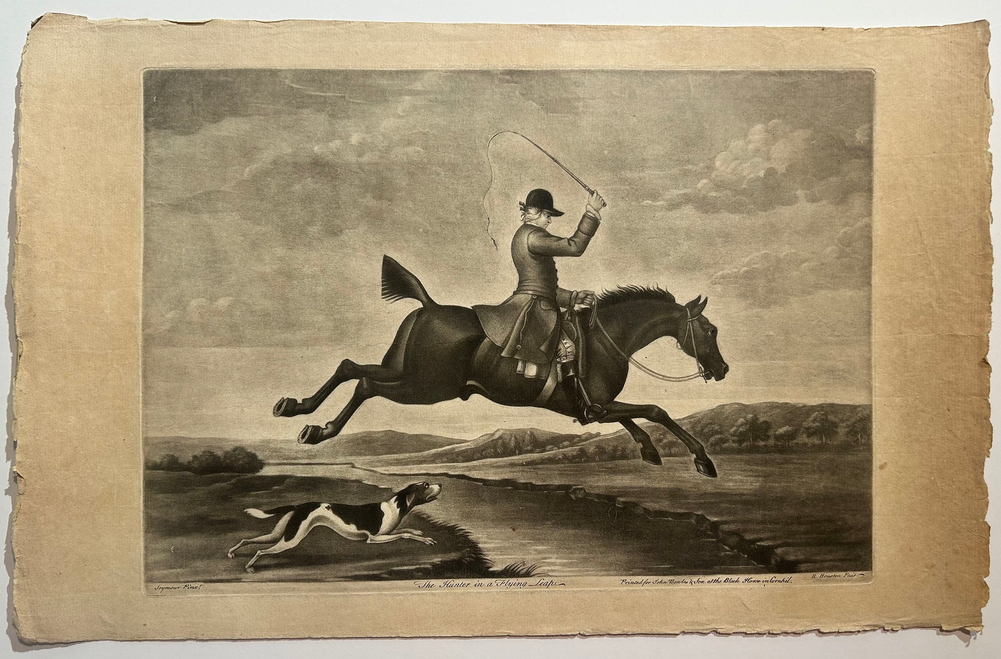 The hunter in a Flying leap. 1751.