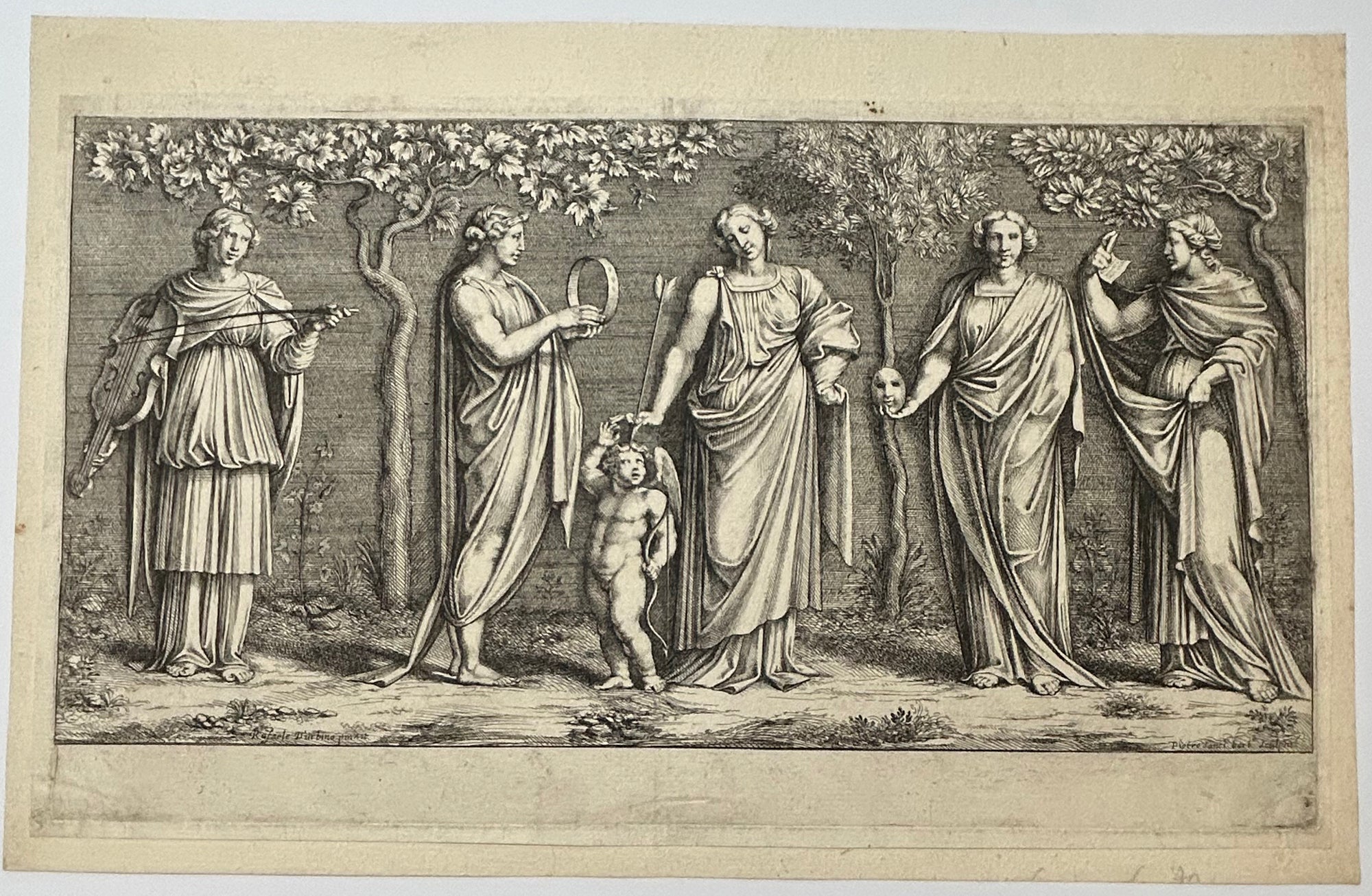 Mnémosyne et le Génie de la Poésie.