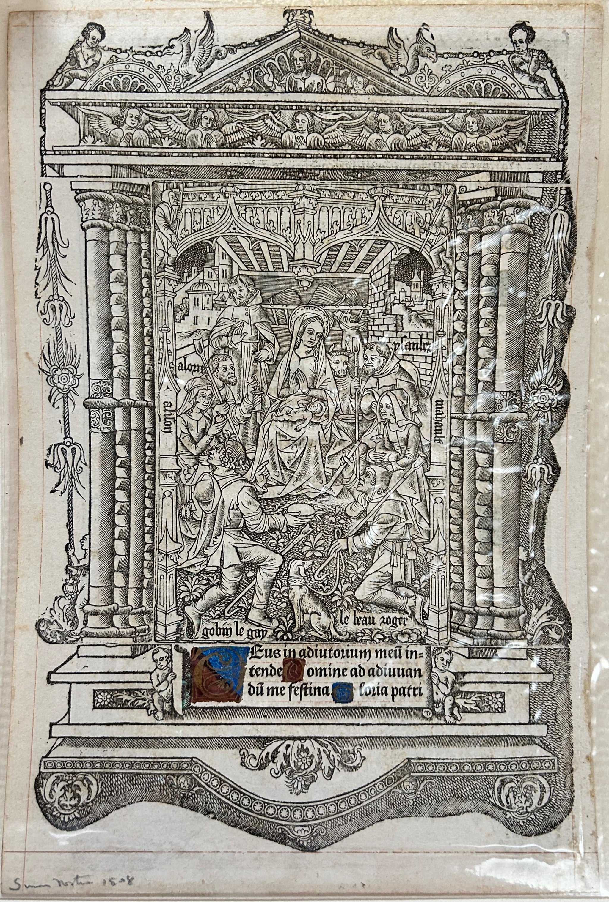 Heures à l'usage de Paris.  1508.