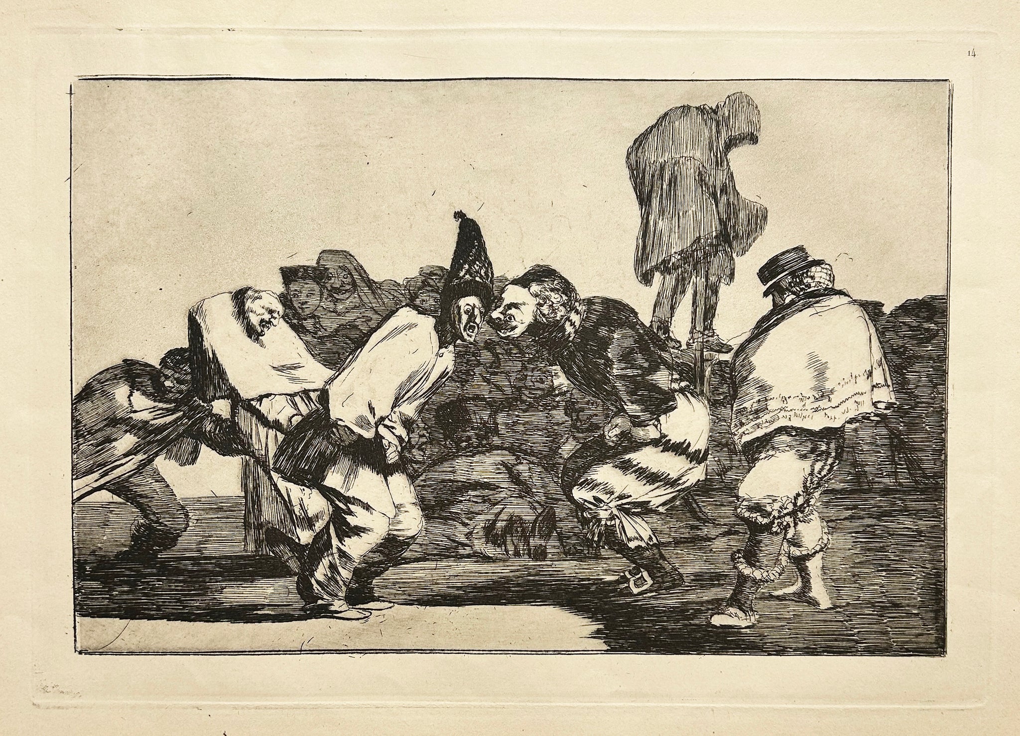 GOYA Disparate de Carnabal (Sottise de Carnaval). Gravure. Série de Los proverbios.
