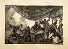 Charger l'image dans la galerie, GOYA Disparate claro (Pure sottise). Sin recomendarse a Dios ni al Diablo.  Gravure. Série de Los Proverbios.