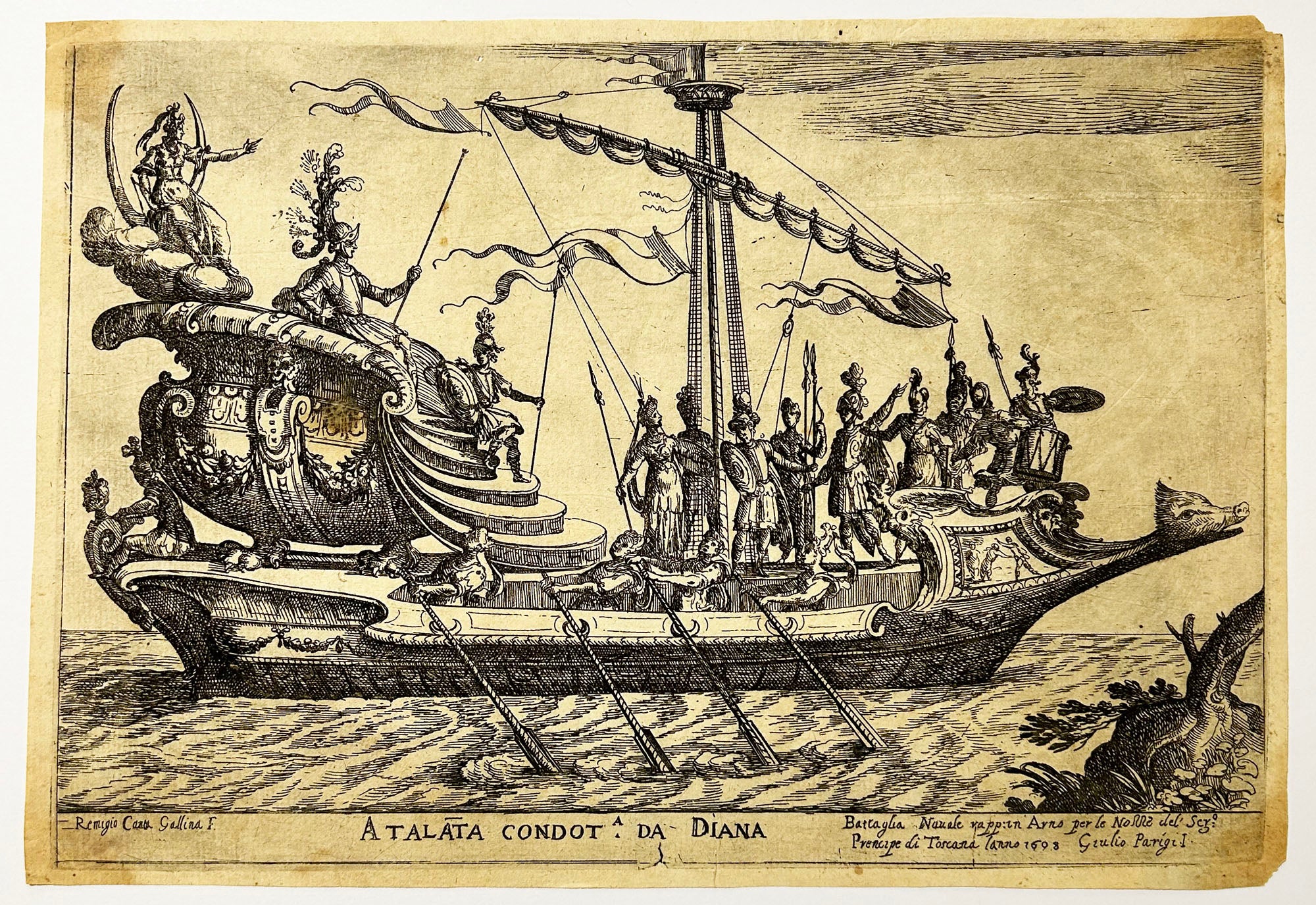 Atalanta condot da Diana. 1608.