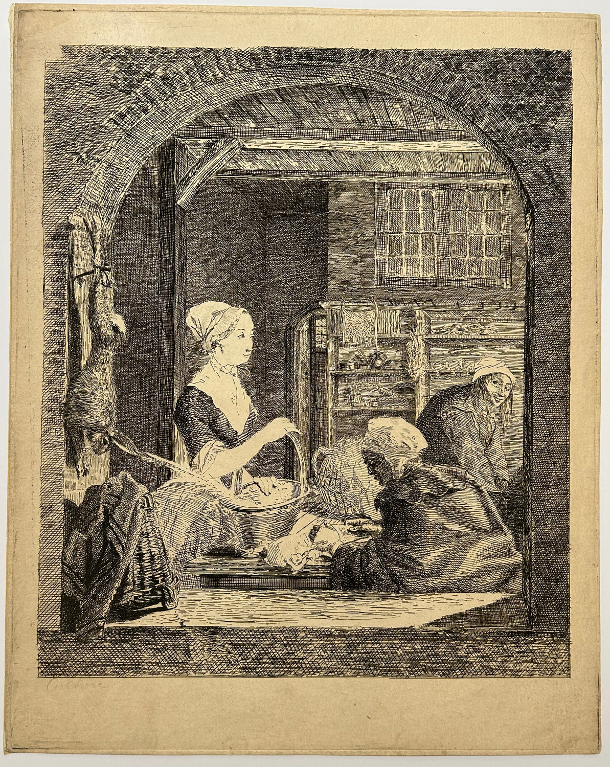 La marchande de volailles.  1780.