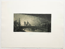 Charger l'image dans la galerie, Le Pont de la Tournelle, à Paris (Notre-Dame).