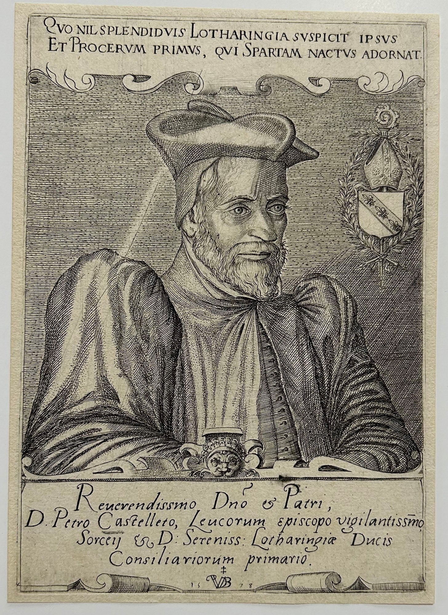 Portrait de Pierre du Châtelet, Evêque de Toul.  1578.