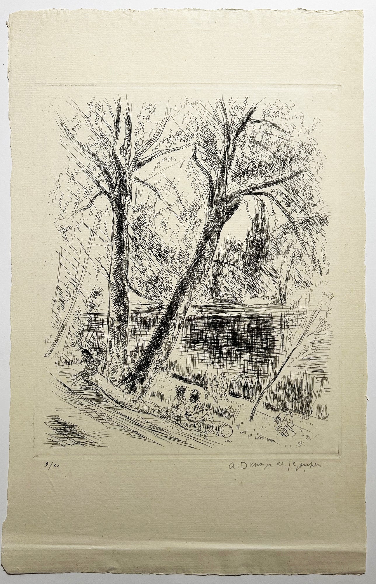 Les Etangs de Ville d'Avray. 1938.