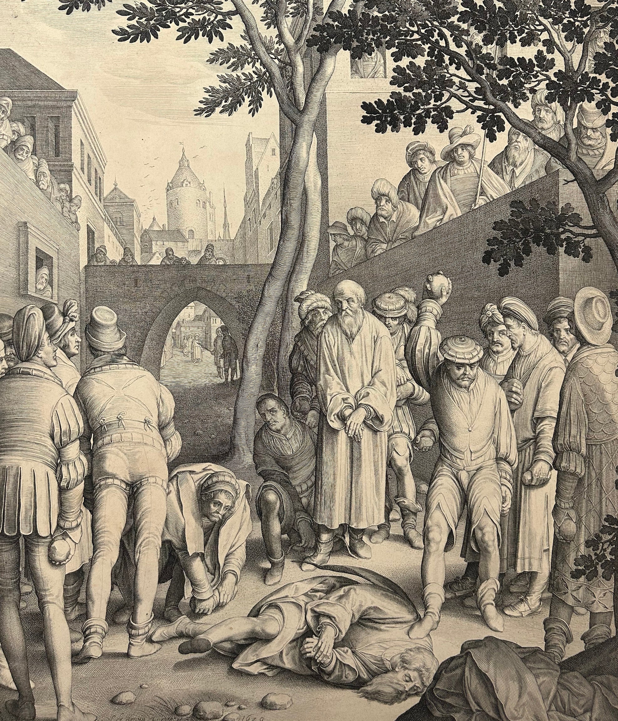 La lapidation des vieillards.  1629.