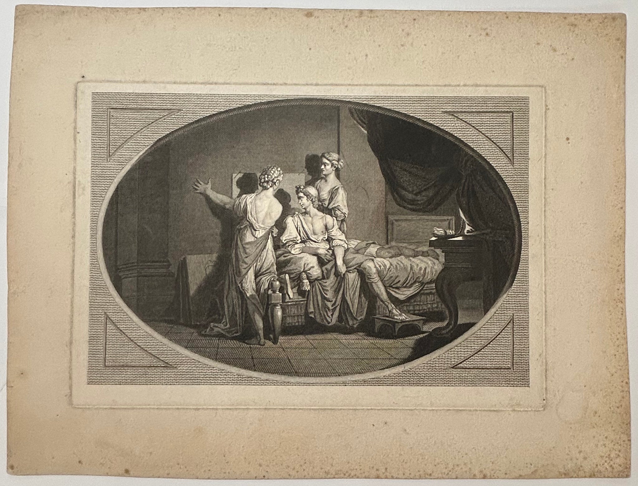 The Origin of Drawing (L'Origine du dessin).  1771.