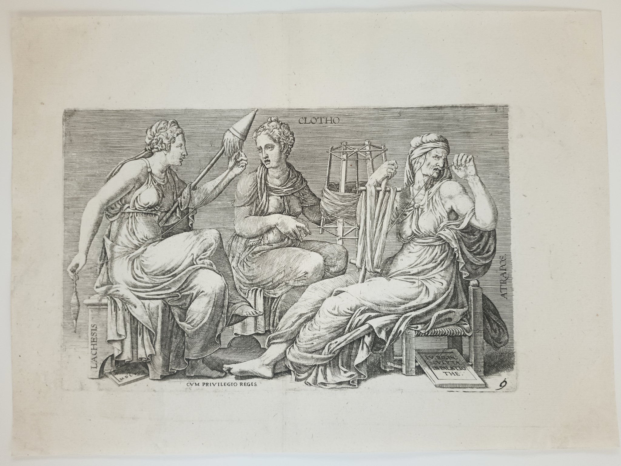 Les trois Parques.  1558.