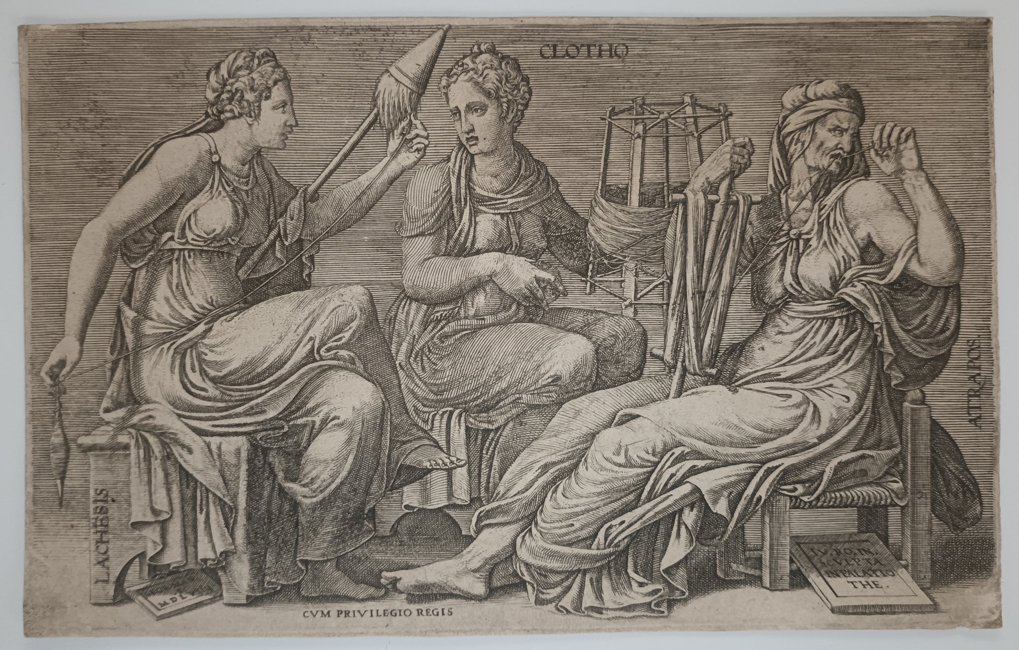 Les trois Parques.  1558.