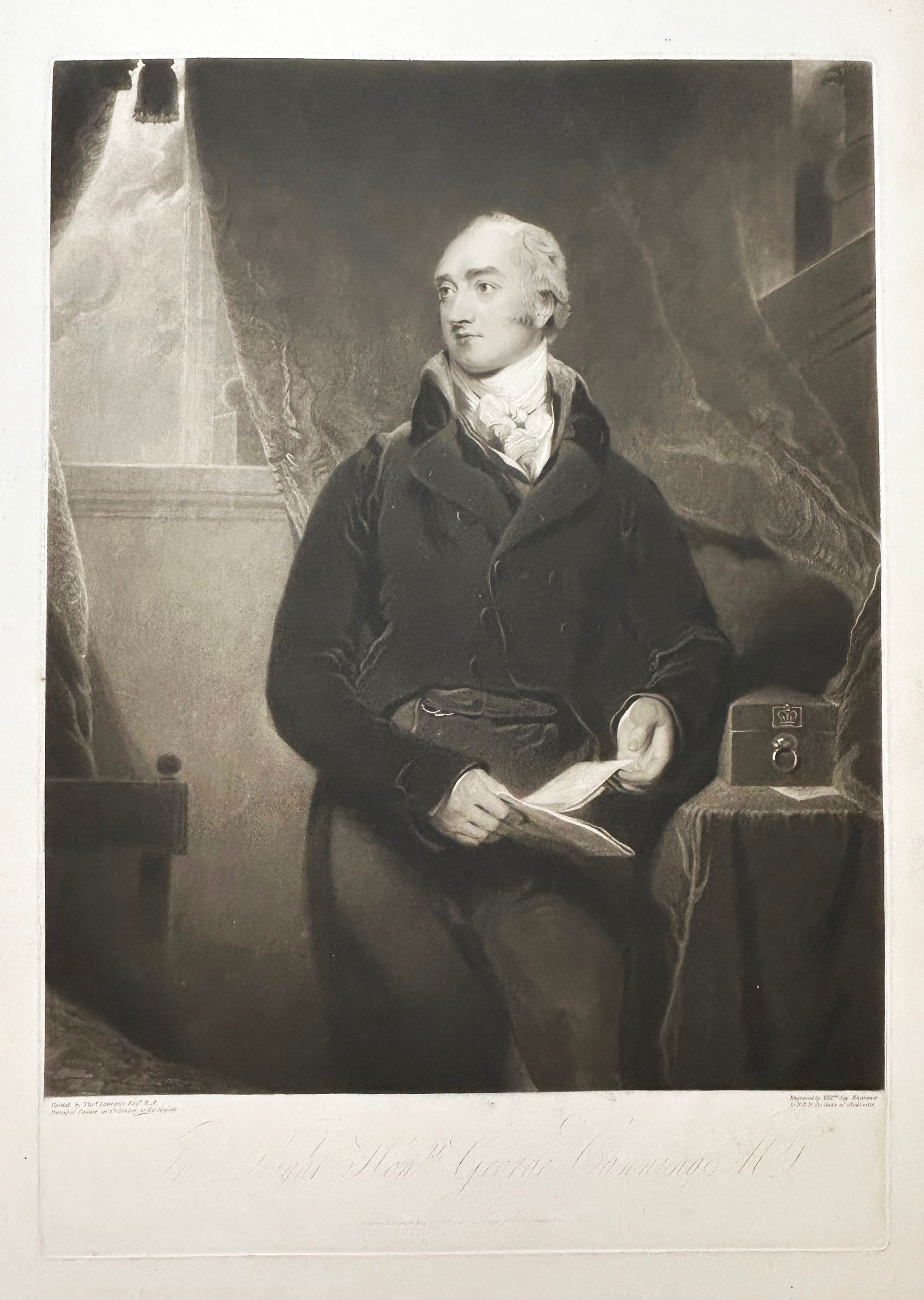 Portrait de George Canning (1770†1827), homme d'Etat Britannique. 1813.