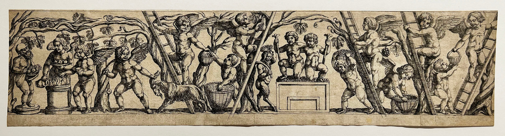 Les enfants vendangeurs. Frise.