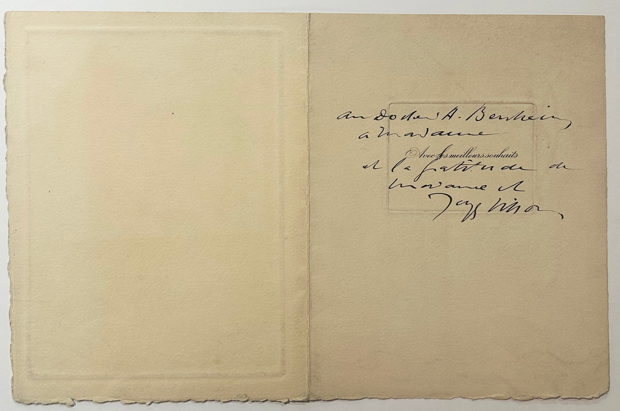 Le peintre décorateur. Carte de vœux. 1934.