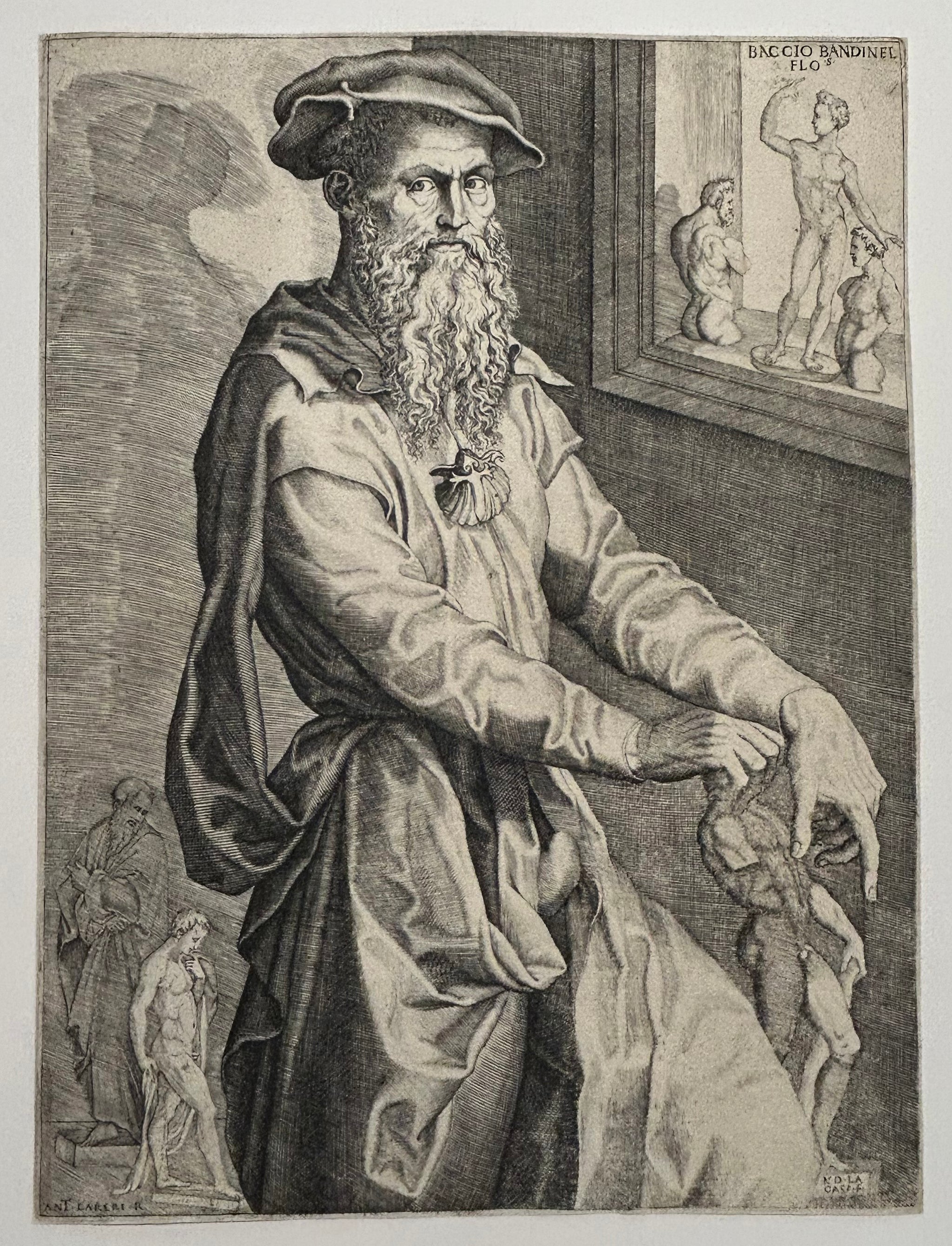 Autoportrait de Baccio Bandinelli.  c.1545.