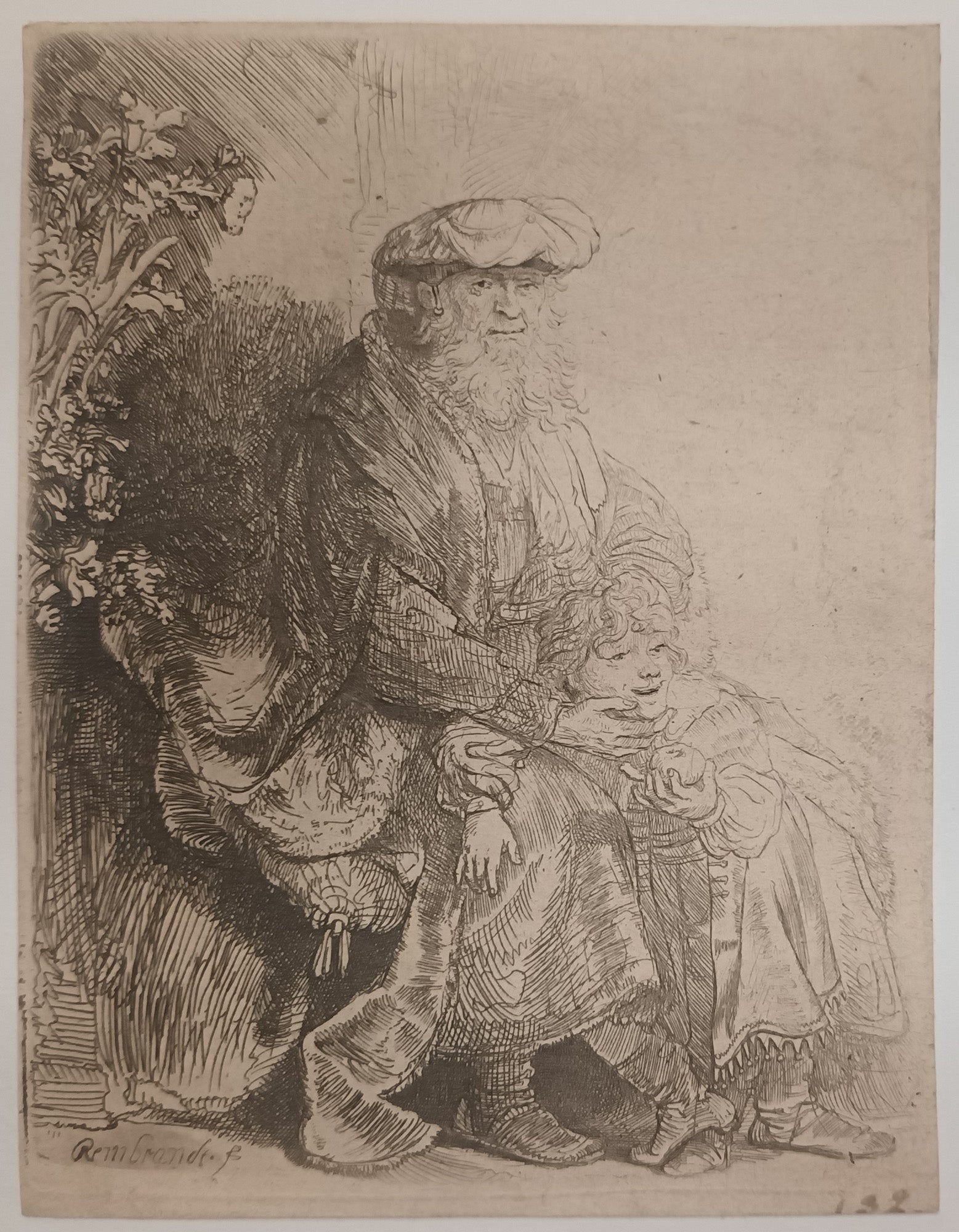 Abraham caressant Isaac. 1637.