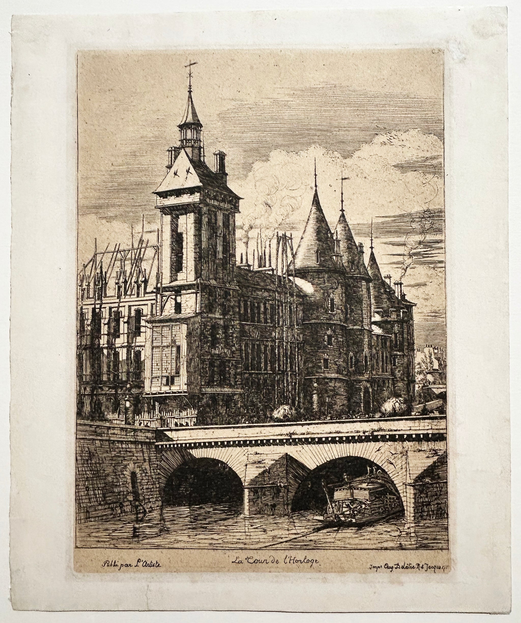 La Tour de l'Horloge. 1852.