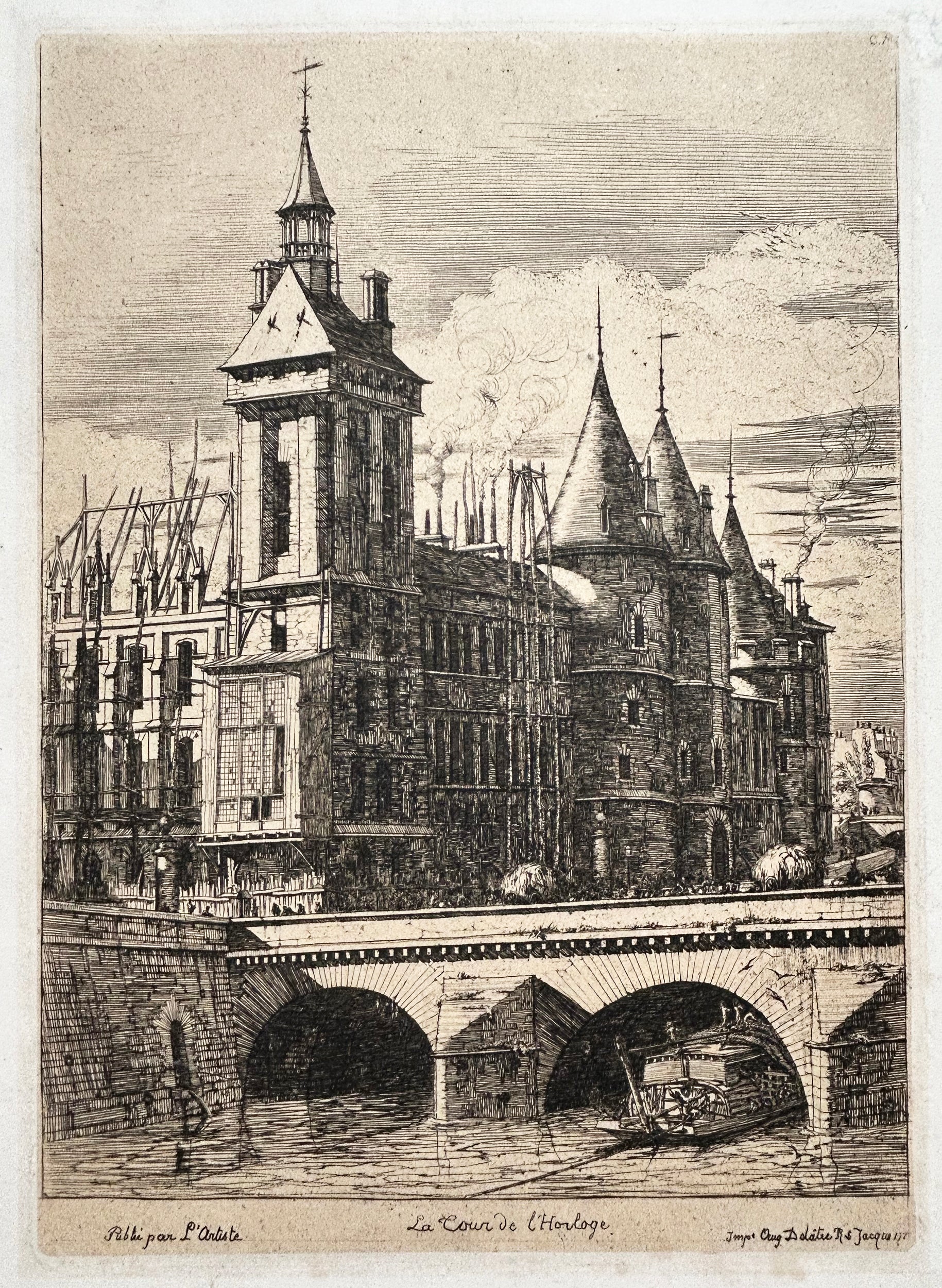 La Tour de l'Horloge. 1852.