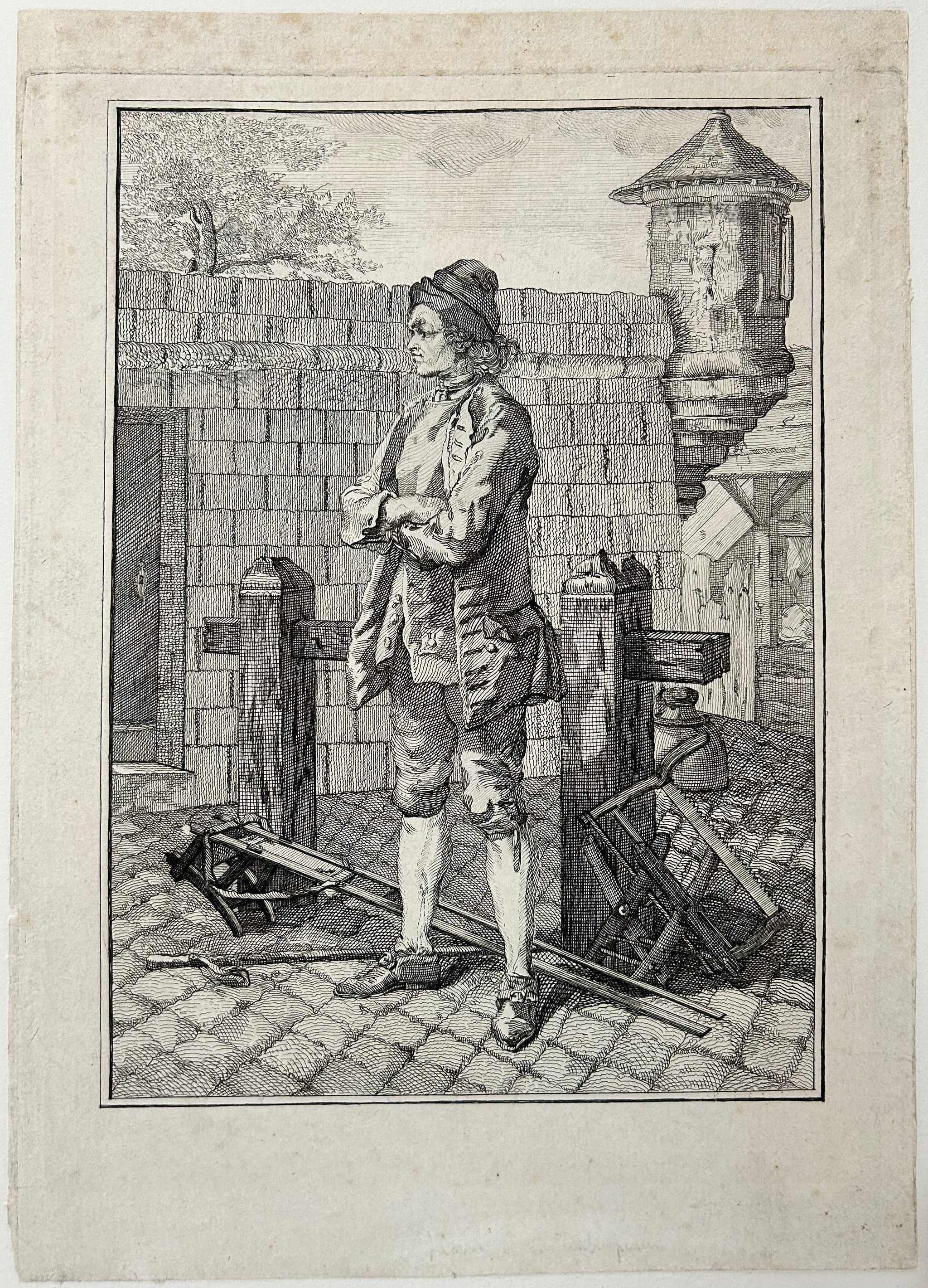 Le scieur de bois. Fin 18ème.