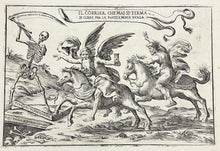 Charger l'image dans la galerie, Il corrier che mai si ferma, si corre per le poste e non si burla (Allégorie de la mort).