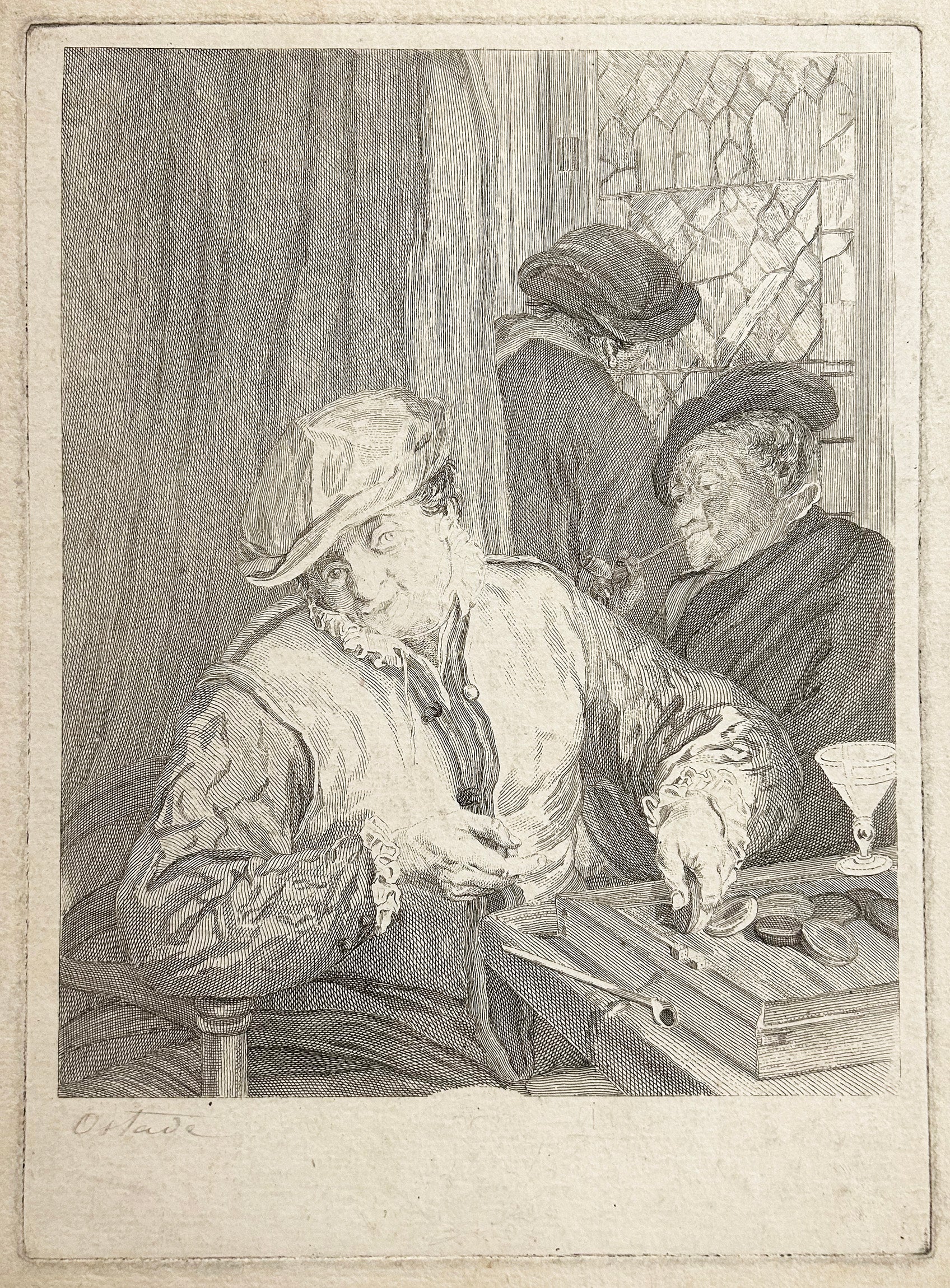 Le jeu du Trictrac. c.1755.