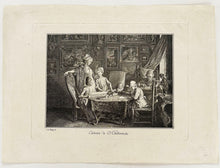 Charger l'image dans la galerie, Cabinet de D. Chodowiecki (L'artiste et sa famille).  c.1771.
