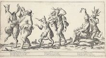 Charger l'image dans la galerie, Gola, Invidia, Accidia. Planche n°3 de la suite "Les sept Péchés capitaux".  1679.